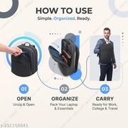 ONEGO Versatile Travel Backpack - Stylish Water-Resistant Bag for Work, School, and College