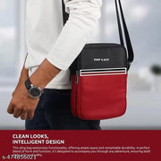 modern black red sling bag for men  crosbody bags Men and Women pocket zip closure small sling bags for said  bags