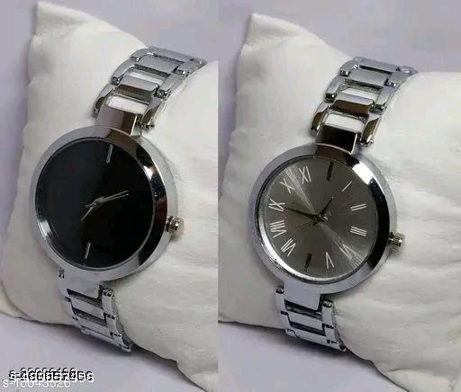 Classic Silver Round Dial Women's Watch