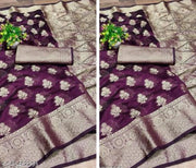 Vaani Fashion's Latest Fancy Organza Banarasi Jacquard Self Designed Silk Saree