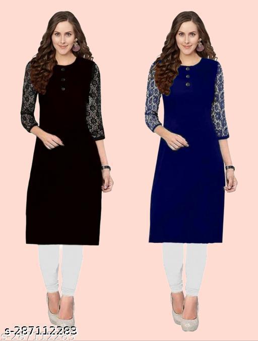 Polyster/Crepe fabric-Women Ladies And Giral's Crepe Fabric Printed Straight Kurti, Pluse Size -S, M, L, XL, XXL, 2XL, XXXL, 3XL, 4XL, 5XL,6XL,7XL,8XL,9XL,10XL (Party Wear Formal Wear Casual Wear Festival Wear)( New Arrival New Design Fashionable Kurti )