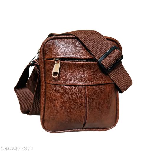 Stylish Sling Bag for Men Bags Office Brown Leather Side Bag Men