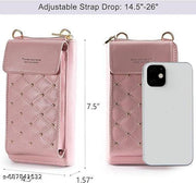 Rdipsie Mobile Sling Bag For Women Side Shoulder Small Bag Phone Bag for Women Cell Phone Purse Wallet Kiss Lock Cute Shoulder Bag with Credit Card Slots