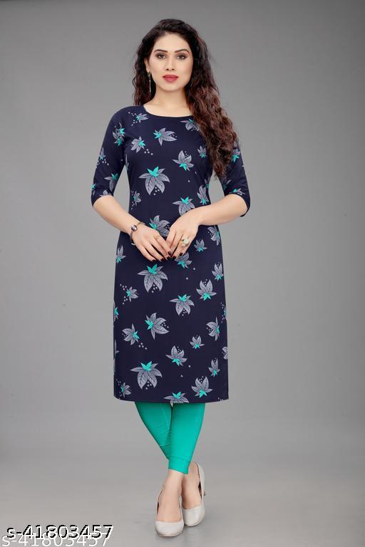 Polyster/Crepe fabric-Aagam Sensational Kurtis
