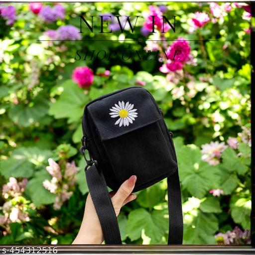 MessengerBag-Black Sling Bag  (Black, 1.5 L)
