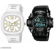 Two-watch pack of water-resistant combo watches