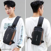 Trendy Anti-Theft Waterproof Sling Bag for Men & Women