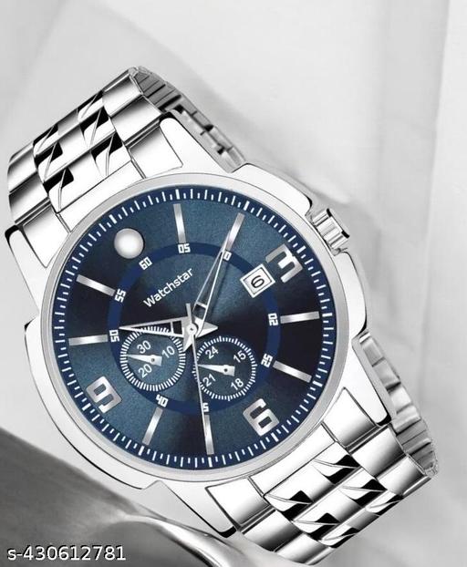 Date Function Stainless Steel Analog Watch for Men