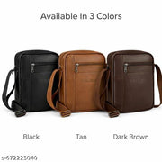Premium multi colour PU Leather Sling Bag for Men | Stylish Crossbody Shoulder Bag for Daily Use