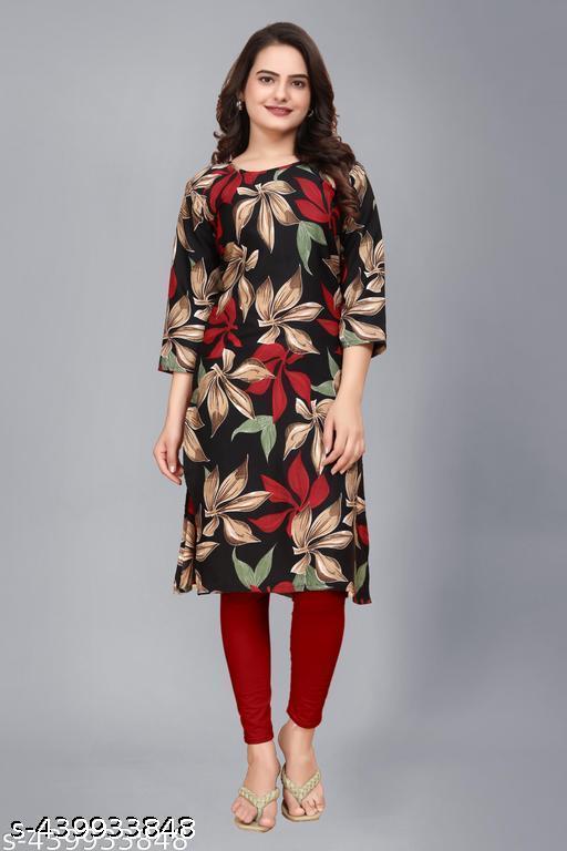 Polyster/Crepe fabric-Exclusive Designer Kurti For Women
