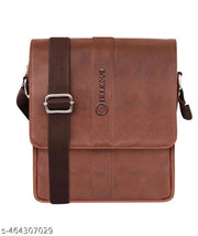 Stylish Brown Leather Sling Bag for Men | Enamour Premium Crossbody Messenger Bag with Adjustable Strap for Travel, Office, Casual & Use