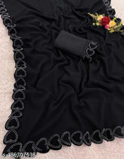 DILWALE GEORGETTE SAREE FABRIC IS VERY