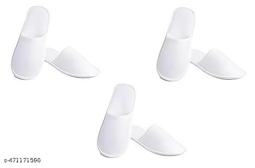 Disposable Flip Flop sleepers Cotton Hotel, Salons, Spa Slippers for Women and Men (Pack of 3)