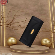 MR. RAAQ Creation Women's Peach Hand Clutch Wallet Purse With Phone Pockets and 4 Separate Card Slots