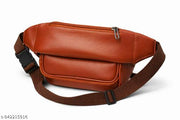 Latest Men Women Leather Waist Pack Travel Bags For Money| Belt| Cards |Mobile| Documents| Kit| Books and Bills Dairy Pouch Cross Side Bag For Men Women .With Belt Stylish Small Luggage Accessories Bag I Waist Bags I Fanny pack.