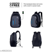 Size: M (15-30L) Stylish Backpack WIth Water Resistant For School, College & Office Laptop Backpack For Men & Women