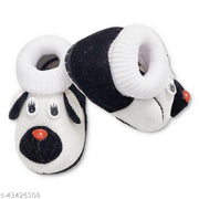 Tarun Child Care Baby Booties Baby Shoes for Any Occasions, Festive-0 to 10 Months Unisex-White Black