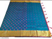 Peshwai Paithni Soft Silk saree, woven design border and woven Pallu