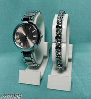 Alluring Stainless Steel Kadi Belt Analog Women Watches