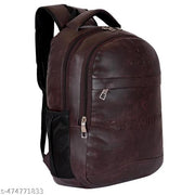 Latest Leather Fashionate School Bags Laptop Backpack Waterproof PU Leather Backpacks for Men Women Boys & Girls Backpack Unisex Artificial leather backpack bag/casual/college/school/office 30 Liters
