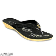 Hiyaga Fancy PU Slippers Flip-Flops for woman