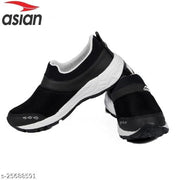 ASIAN Men's FUTURE-04 Black Sports Running Walking & Gym LIghtWeight Stylish Shoes for Boys & Men