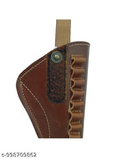 Leather Hostel Revolver Pistol Cover size 32 Bore (Brown)