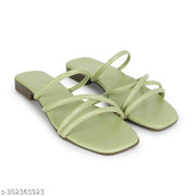 Striped Flat Sandals for Casual and Daily Wear