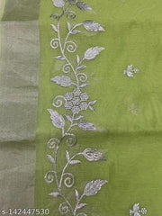 Woman Fancy Chanderi Cotton Saree