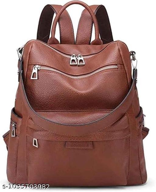 Leather Backpack for Women Elegants Backpack Purse Ladies Leather Shoulder Fitting Rakhi Gift for Sister, Mother Bhabhi