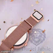 Magnetic Chain magnet strap mash Watch Women watch Classy Heart Butterfly watch Black Girls Unique watch Women chain birthday gift Watch Analog Black watch hand watch new beautiful Girls Watch