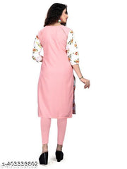 Polyster/Crepe fabric-Trendy Voguish Kurtis