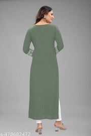 Kurti  for women in rayon Embroiderd  fabric| kurti and  | MOST DEMAND KURTI| Embroiderd  Kurti  rayon  Kurtis