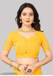 EMBROIDERY MIRROR SAREE