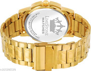 LIMESTONE Day & Date Original Gold Plated HMTS Quartz Analog Watch - For Men ()