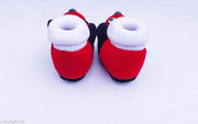 Tarun Child Care Baby Booties Baby Shoes for Any Occasions, Festive-0 to 10 Months Unisex- Black Red