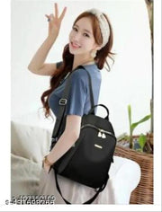New Womens Korean Bags | Women's trending backpack | Black women's backpack | Women's travel backpack | Backpack for office | ( BLACK )