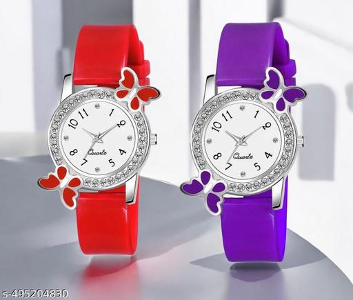 Analog watch combo for women