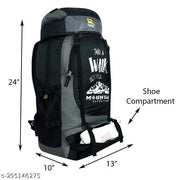 Frontsy Rucksack Trekking Backpack Bag For Men and Women