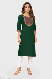 stylelist kurti with embroidered work