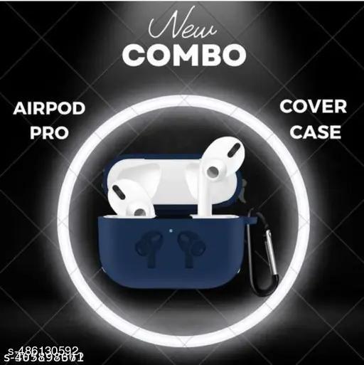Airpod Pro with Silicon Case True Wireless Bluetooth Earphones with 3 Hours of Playtime & Compatible for all Smartphones (White)