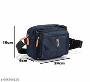 Compact waist bag | Waist bag for travel | Waist bag for daily use | Trendy Waist Bag with Spacious Compartments | Comfortable Waist Pouch for Everyday Activities Blue