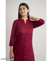 MANDARIAN COLLAR KURTI WITH POCKET