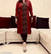 Woolen Kurti with Kullu Patti Design