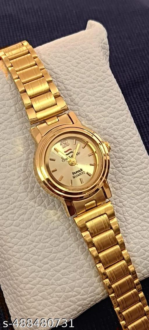 Party wear fancy Golden watch for women and girls
