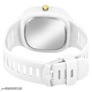 SQUARE DIAL ANALOG SILICON  STYLISH DESIGNER WATCH