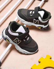KATS Boys Velcro Closure Sneakers Light Green (2 Years to 5 Years)