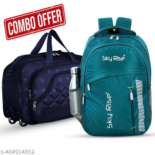 35 L Casual Waterproof 1Backpack + 1 duffel bags for Men Women Boys Girls/Office School College Teens & Students