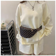 SYGA Pu Small Bag Foreign Style Fashion Shoulder Messenger Bag Light and Simple Ladies Chest Bag(Brown)