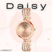 Stone Studded Dial with Designer Stone Studded Bracelet Chain Analog Watch for Women & Girls